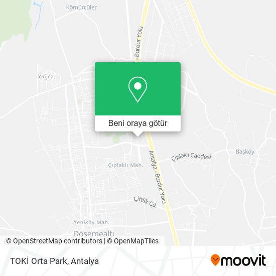 TOKİ Orta Park harita