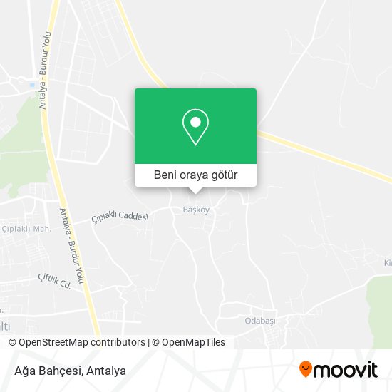 Ağa Bahçesi harita