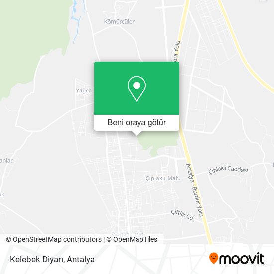 Kelebek Diyarı harita