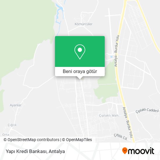 Yapı Kredi Bankası harita