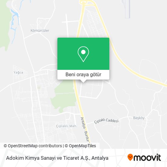Adokim Kimya Sanayi ve Ticaret A.Ş. harita