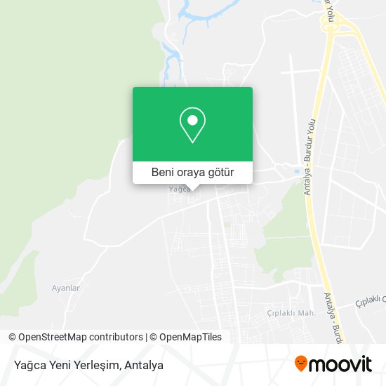 Yağca Yeni Yerleşim harita