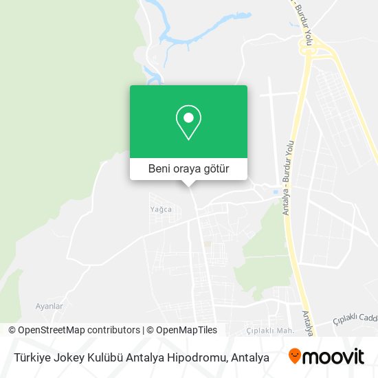 Türkiye Jokey Kulübü Antalya Hipodromu harita
