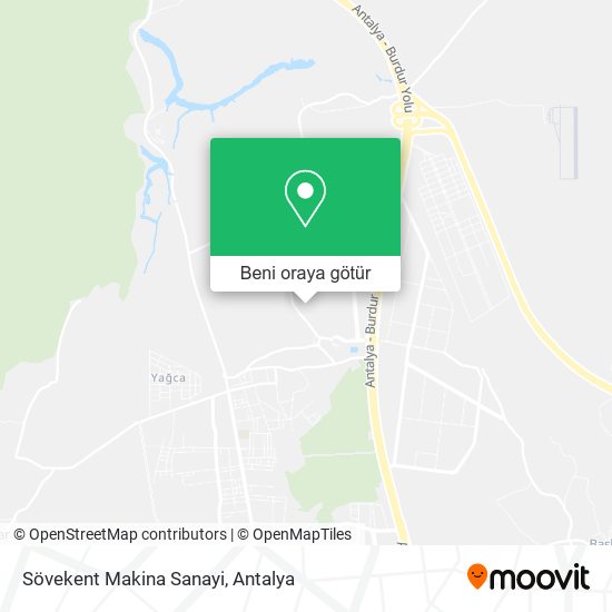 Sövekent Makina Sanayi harita