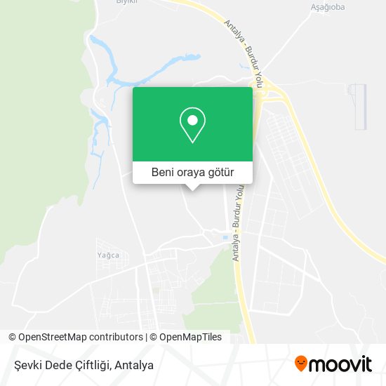 Şevki Dede Çiftliği harita