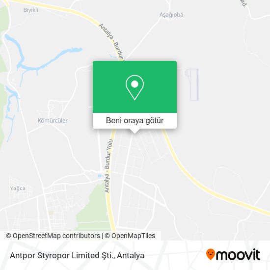 Antpor Styropor Limited Şti. harita