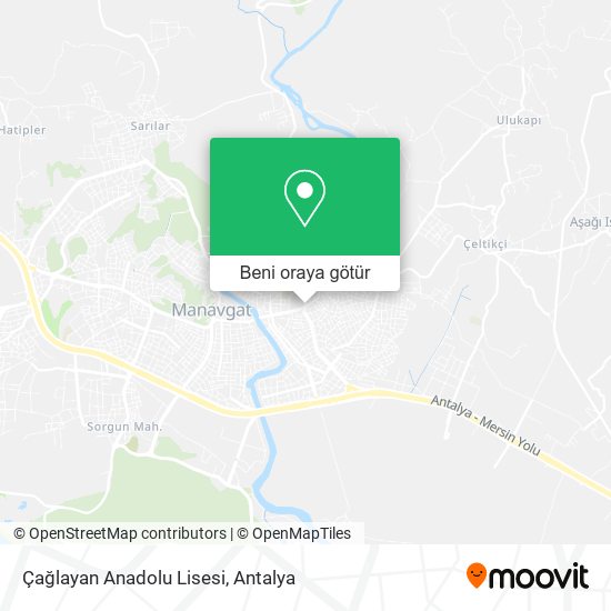 Çağlayan Anadolu Lisesi harita
