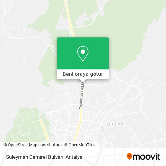Süleyman Demirel Bulvarı harita