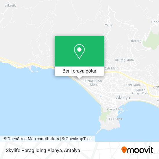 Skylife Paragliding Alanya harita
