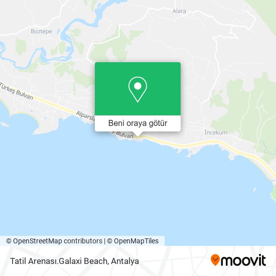 Tatil Arenası.Galaxi Beach harita