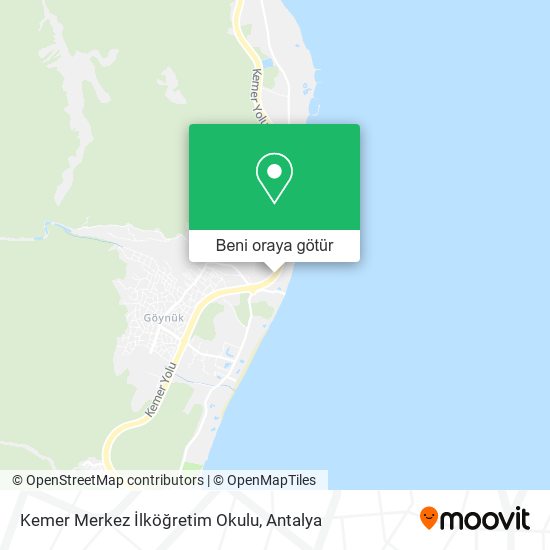 Kemer Merkez İlköğretim Okulu harita