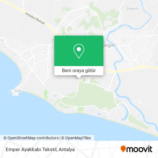 Emper Ayakkabı Tekstıl harita