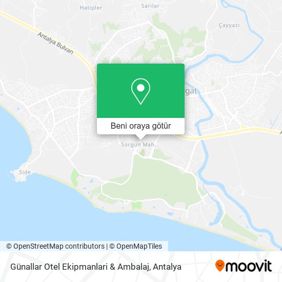 Günallar Otel Ekipmanlari & Ambalaj harita