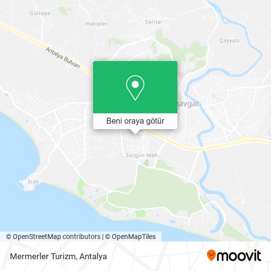 Mermerler Turizm harita