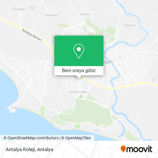 Antalya Koleji harita