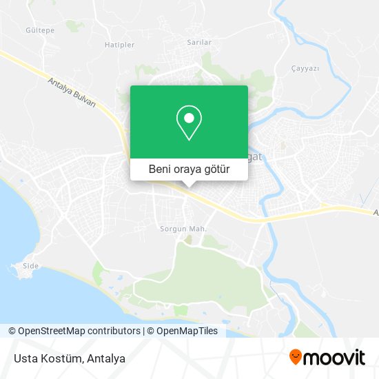 Usta Kostüm harita