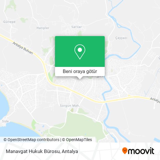 Manavgat Hukuk Bürosu harita