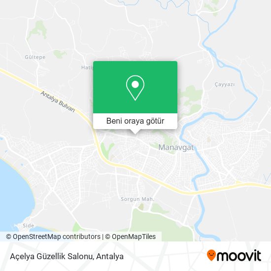 Açelya Güzellik Salonu harita