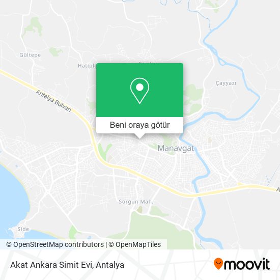Akat Ankara Simit Evi harita