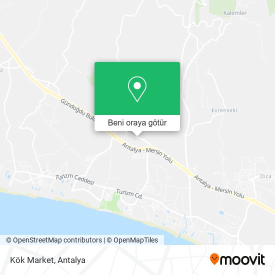 Kök Market harita