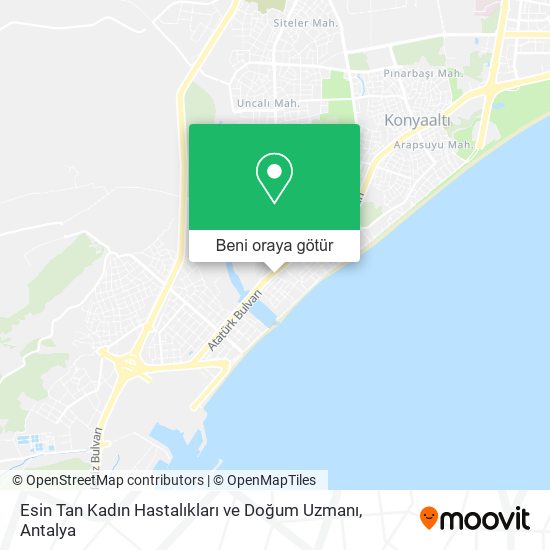 Esin Tan Kadın Hastalıkları ve Doğum Uzmanı harita