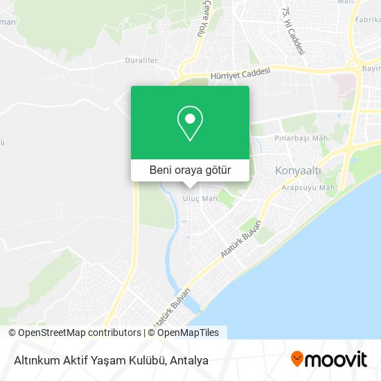 Altınkum Aktif Yaşam Kulübü harita