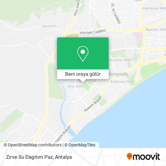 Zırve Su Dagıtım Paz harita