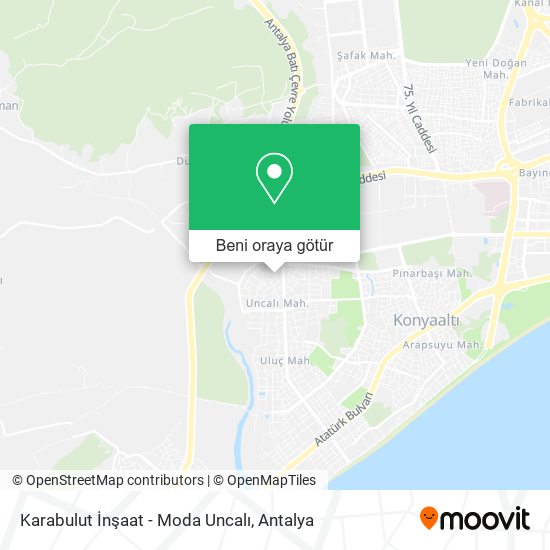 Karabulut İnşaat - Moda Uncalı harita