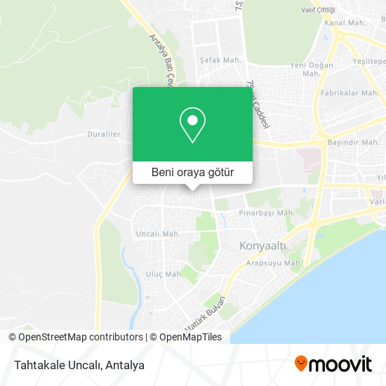 Tahtakale Uncalı harita