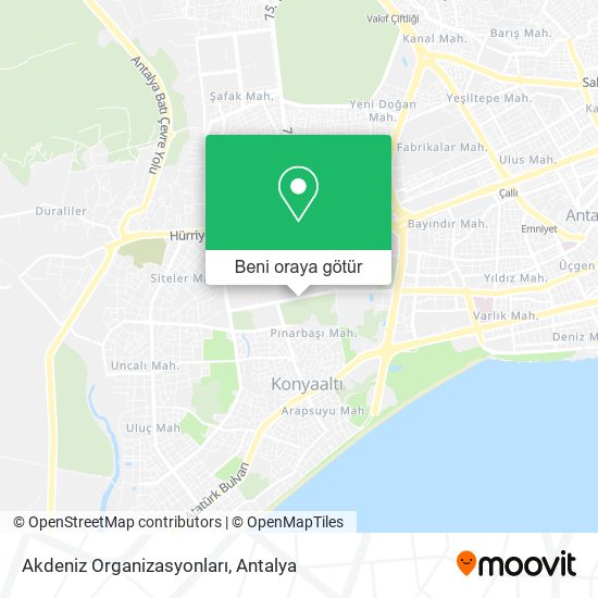 Akdeniz Organizasyonları harita