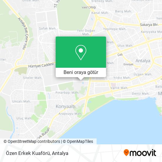 Özen Erkek Kuaförü harita