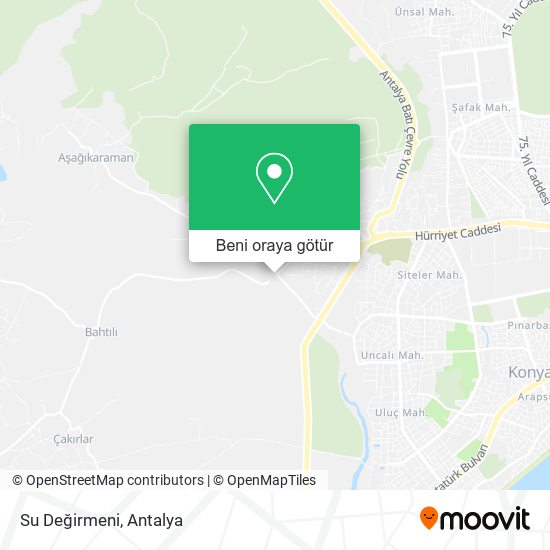 Su Değirmeni harita