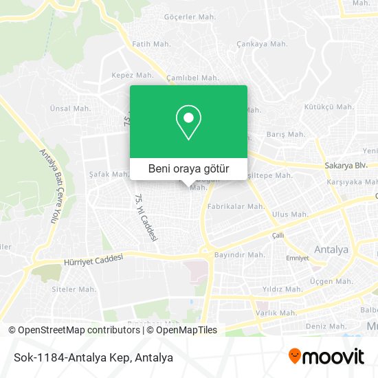 Sok-1184-Antalya Kep harita