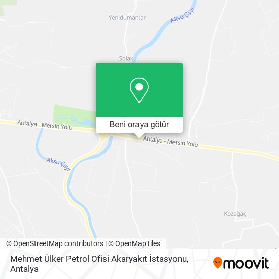Mehmet Ülker Petrol Ofisi Akaryakıt İstasyonu harita