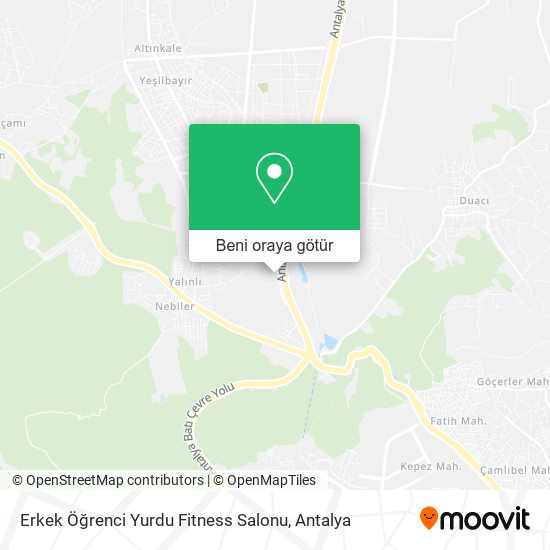 Erkek Öğrenci Yurdu Fitness Salonu harita