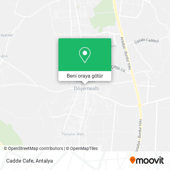 Cadde Cafe harita