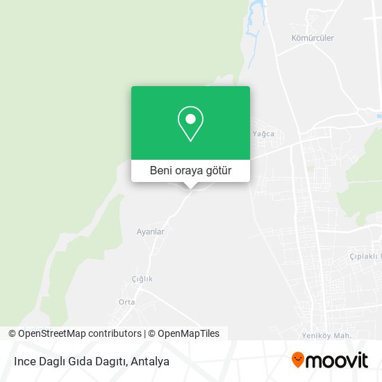 Ince Daglı Gıda Dagıtı harita