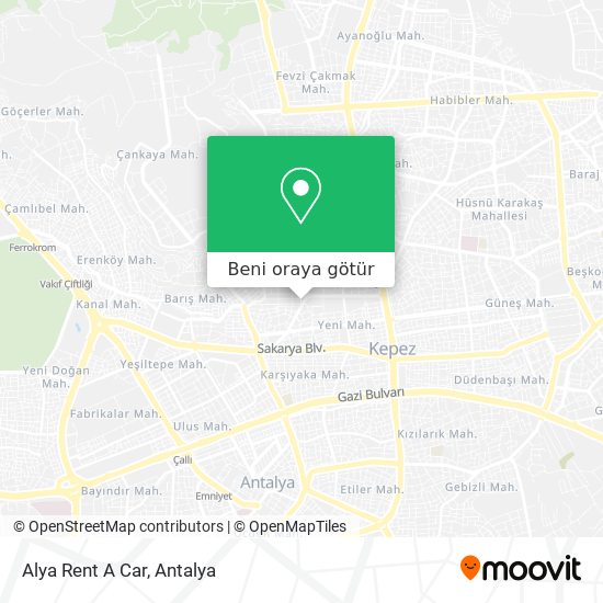 Alya Rent A Car harita