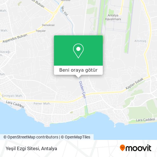 Yeşil Ezgi Sitesi harita