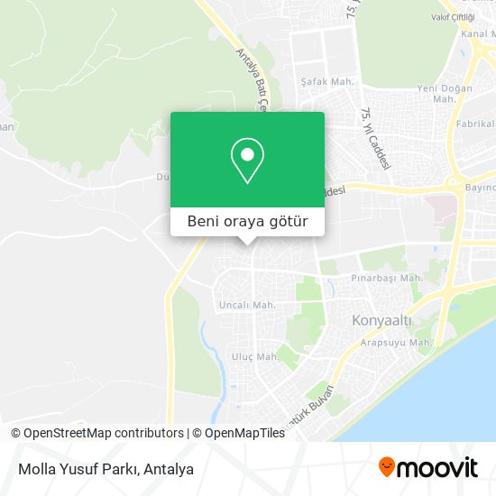 Molla Yusuf Parkı harita
