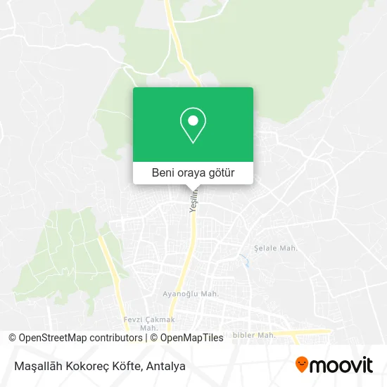 Maşallāh Kokoreç Köfte harita