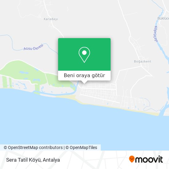 Sera Tatil Köyü harita