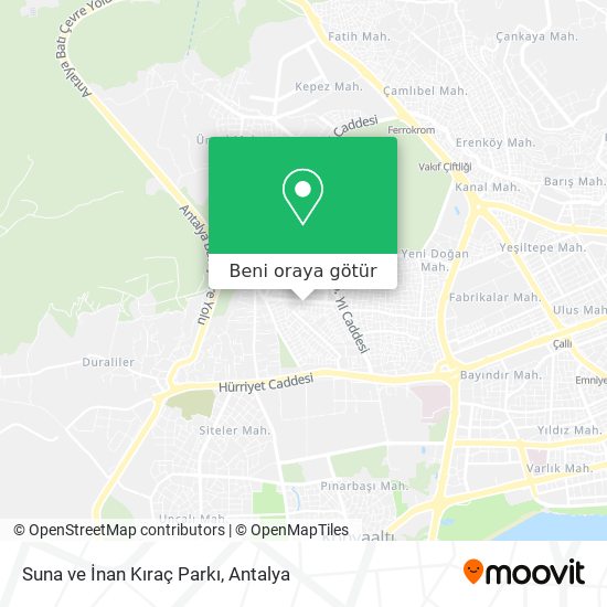 Suna ve İnan Kıraç Parkı harita