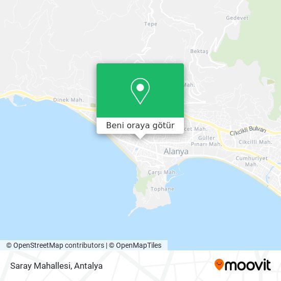 Saray Mahallesi harita