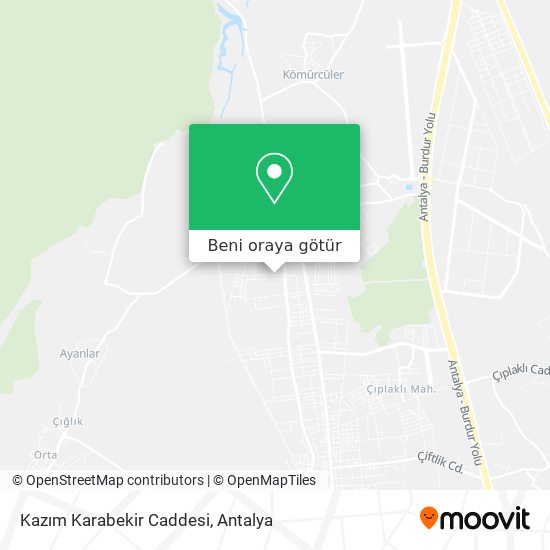 Kazım Karabekir Caddesi harita