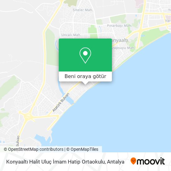 Konyaaltı Halit Uluç İmam Hatip Ortaokulu harita
