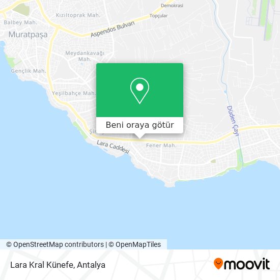 Lara Kral Künefe harita