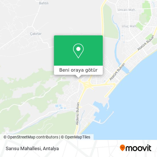 Sarısu Mahallesi harita