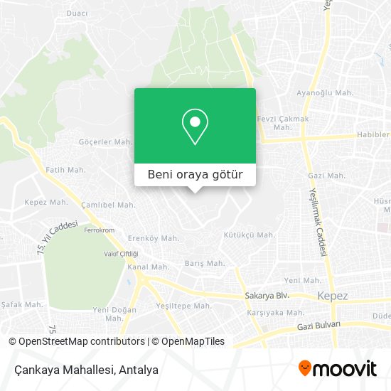 Çankaya Mahallesi harita