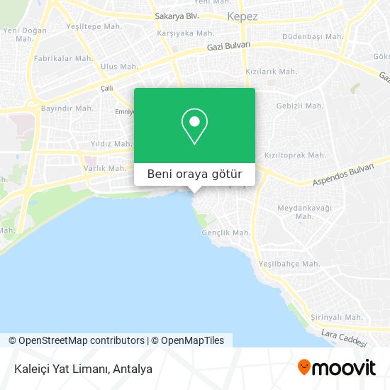Kaleiçi Yat Limanı harita